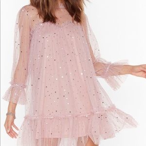 Nasty Gal pink tulle dress